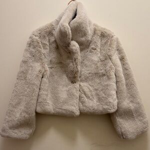 Cream Faux Fur Jacket